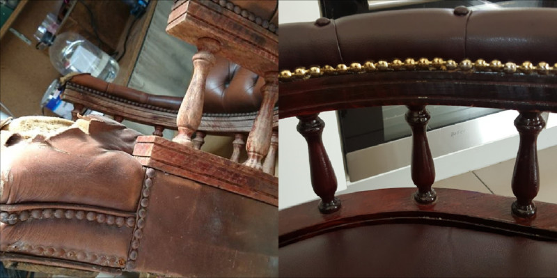 restored captains chair