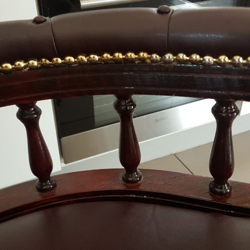 How to restore a leather swivel office chair