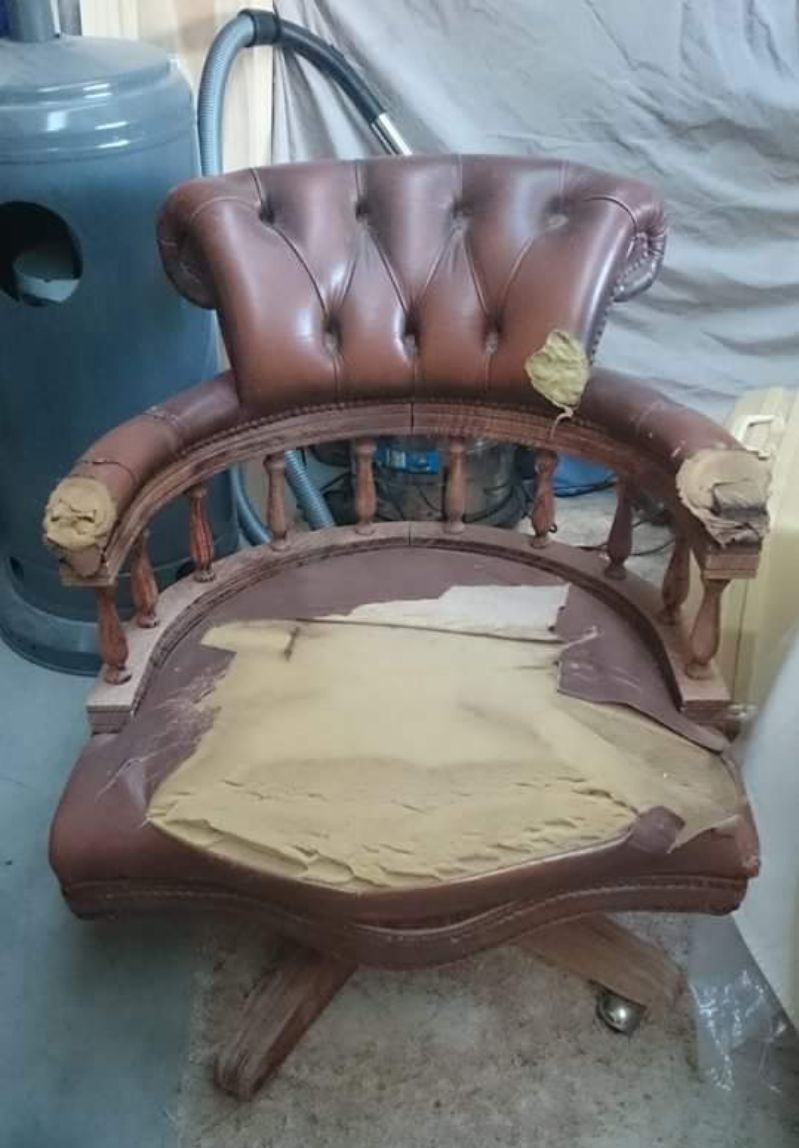 How to restore a vintage captain's chair