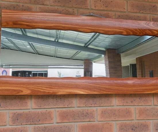 handmade live edge mirror
