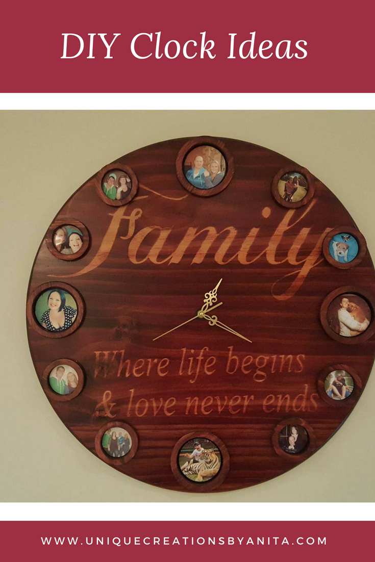 DIY Family photo clock