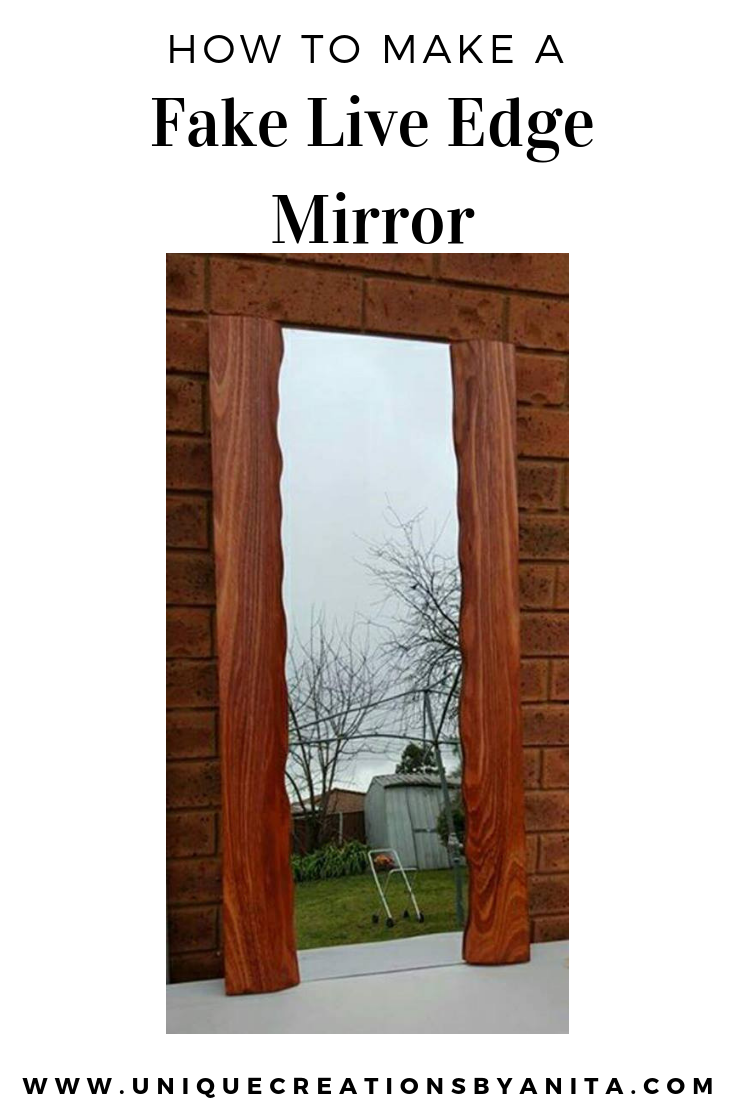 Live edge mirror