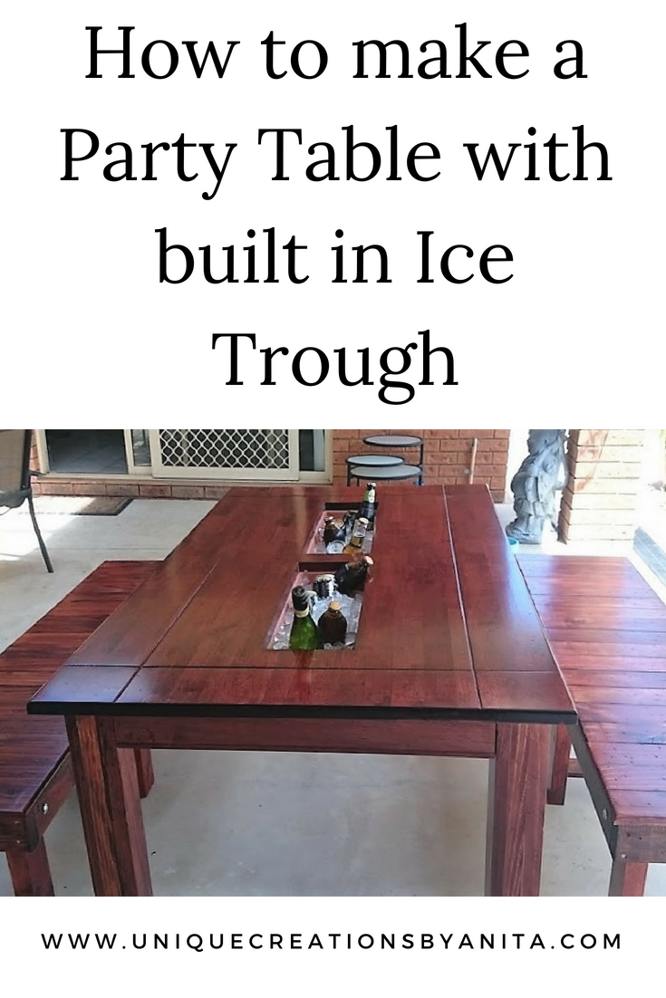 Table with built in Ice trough