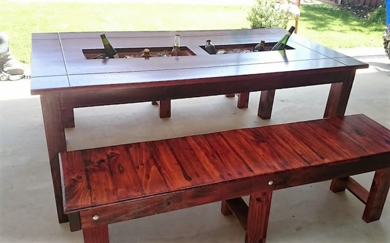 How to make a trough table