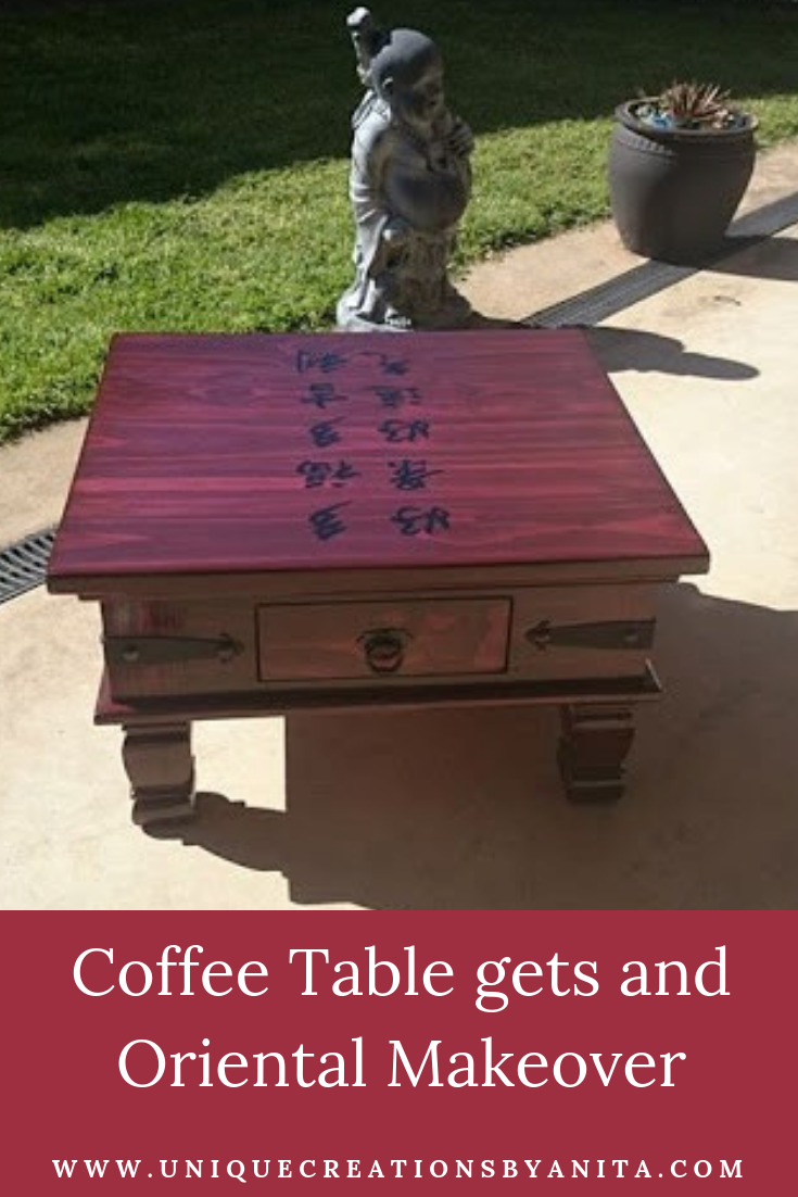 Coffee table gets an oriental makeover
