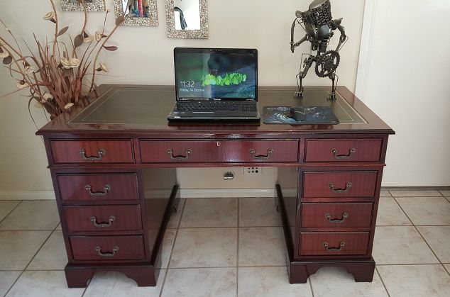 How To Restore A Leather Top Desk Unique Creations By Anita