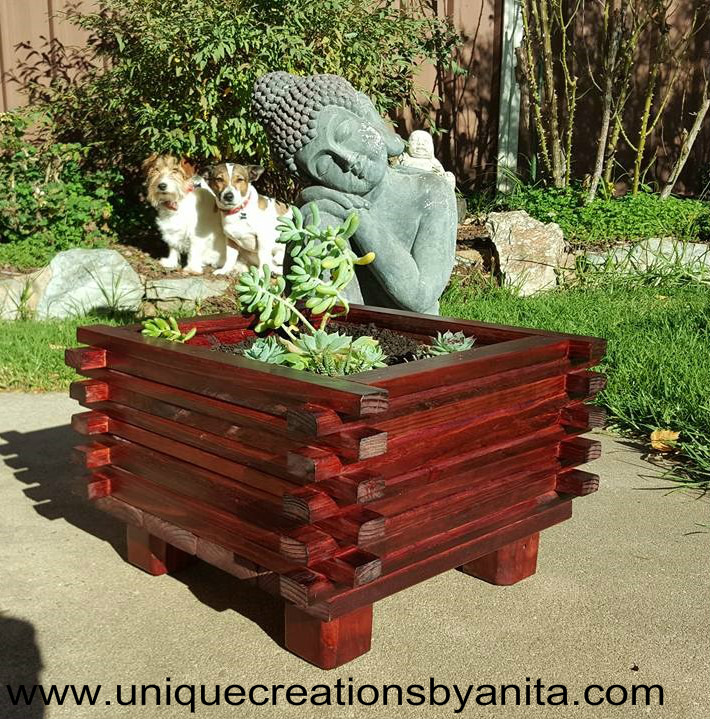 how to make a simple planter from scrap wood - unique