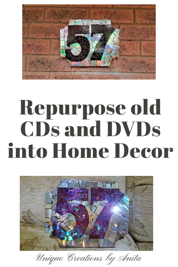 Repurpose old CDs and DVDs into home decor