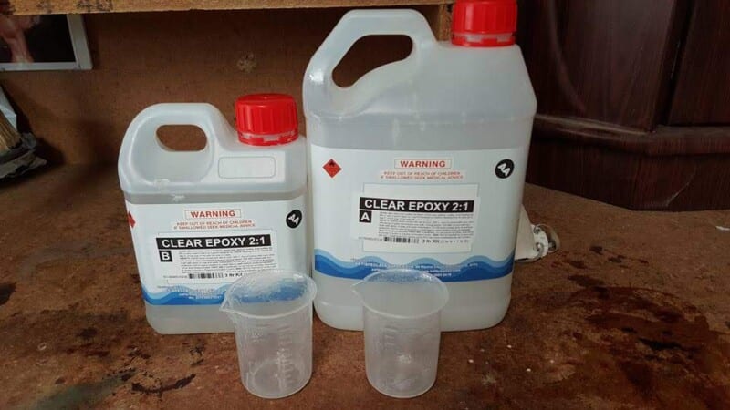 2 part clear epoxy resin
