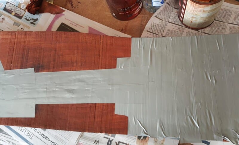 suncatcher taped with duct tape