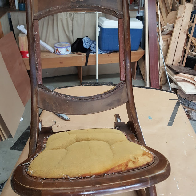 recover an Antique Rocking Chair