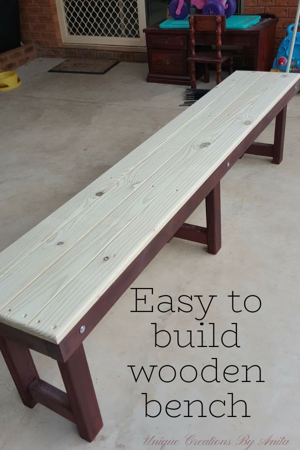 This tutorial will show you how to build this easy outdoor wooden bench seat.