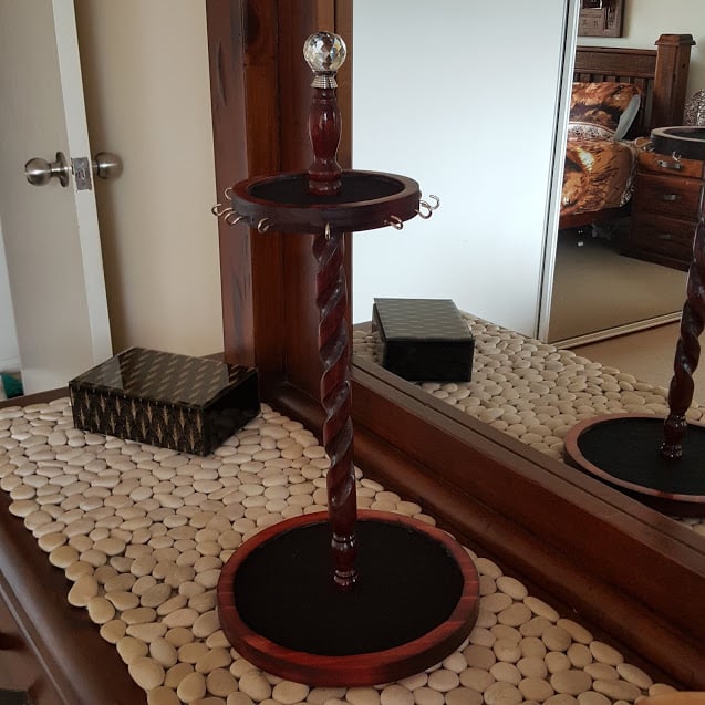 Finished Jewellery stand  on dresser