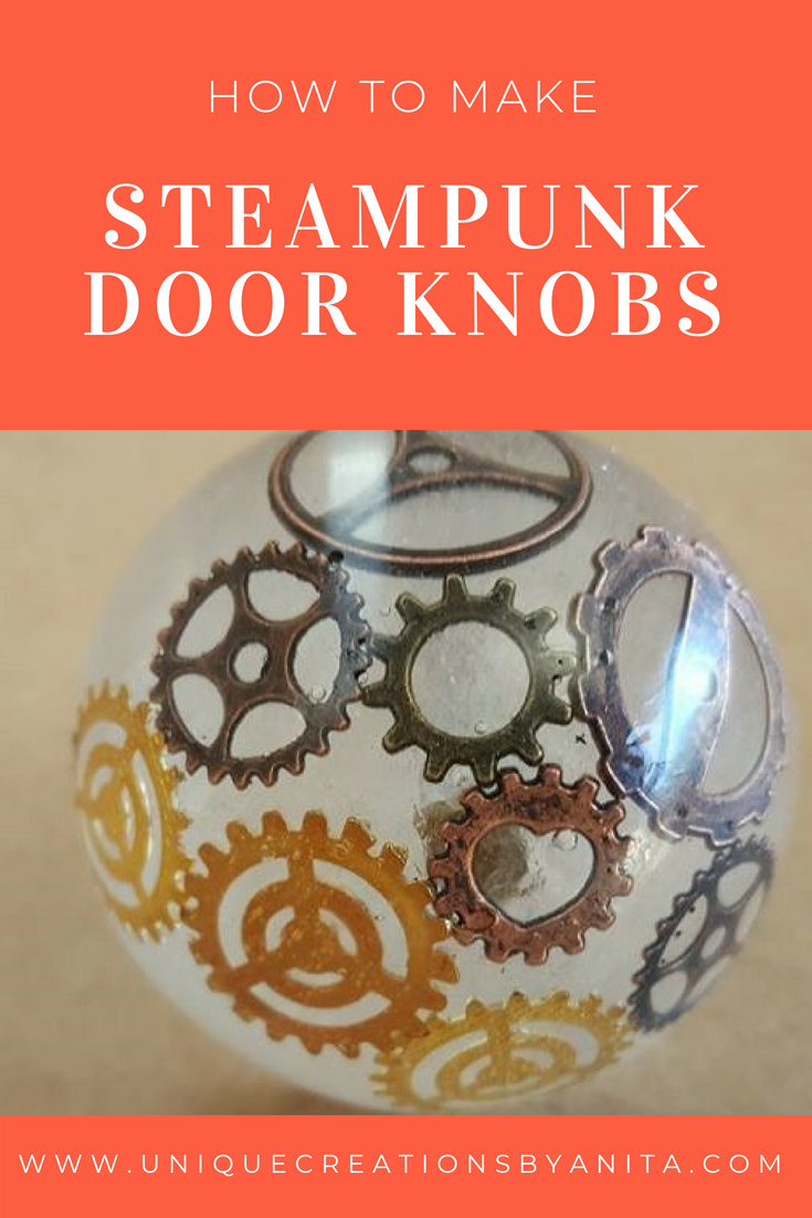 Steampunk Epoxy Resin Doorknobs