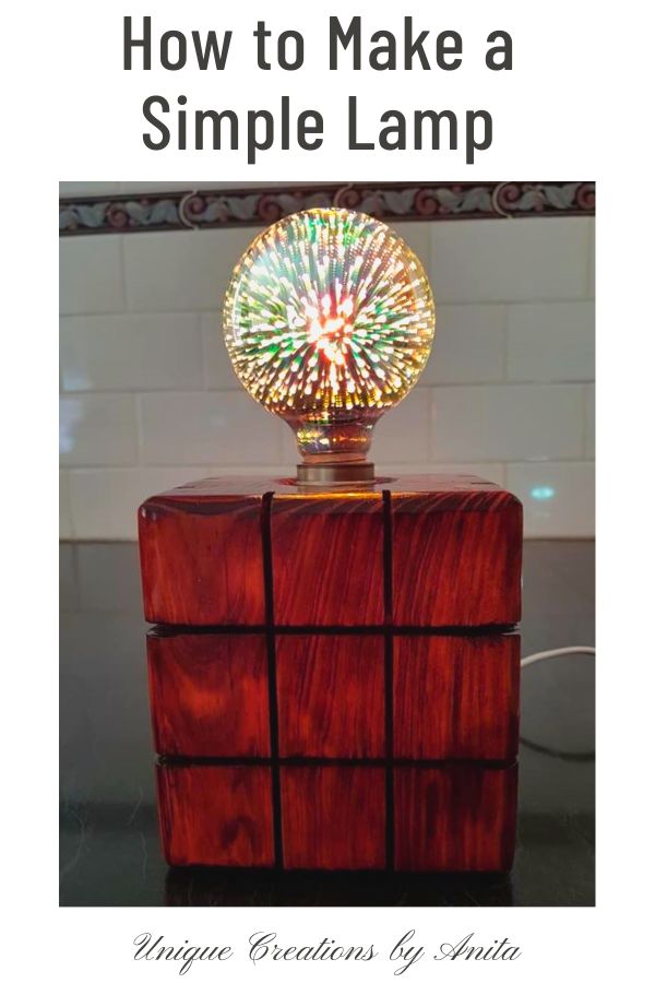 How to make a simple lamp using recycled wood. 
