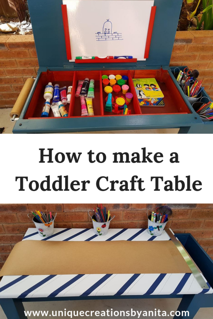 How to make a kids craft table - Unique Creations By Anita