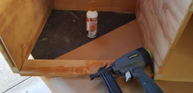 Reinforcing hollow side panels with timber inserts