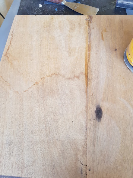 Dresser top after glueing 