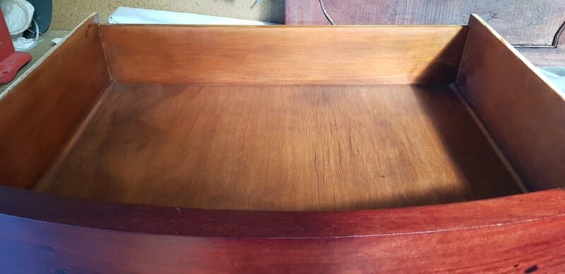 Dresser drawers after repair