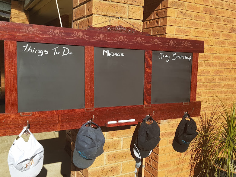 Chalkboard coat online rack