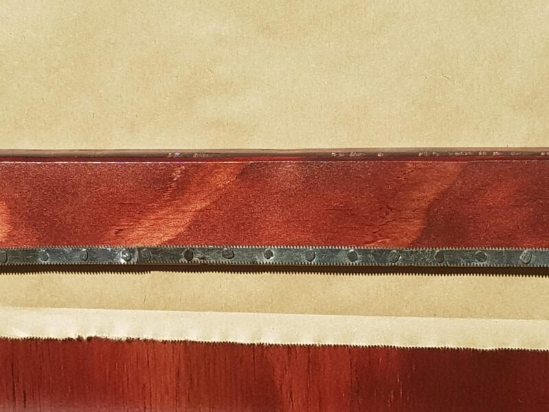 Flat nails to hold blades in place