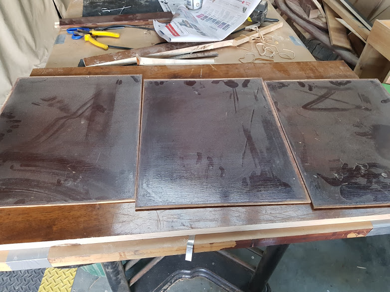 Removing the panels to paint