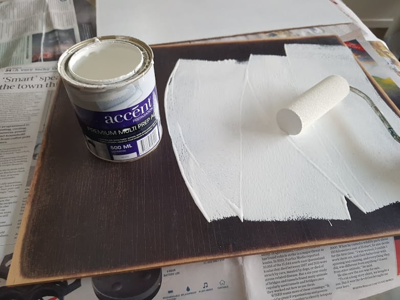 adding primer before the chalkboard paint