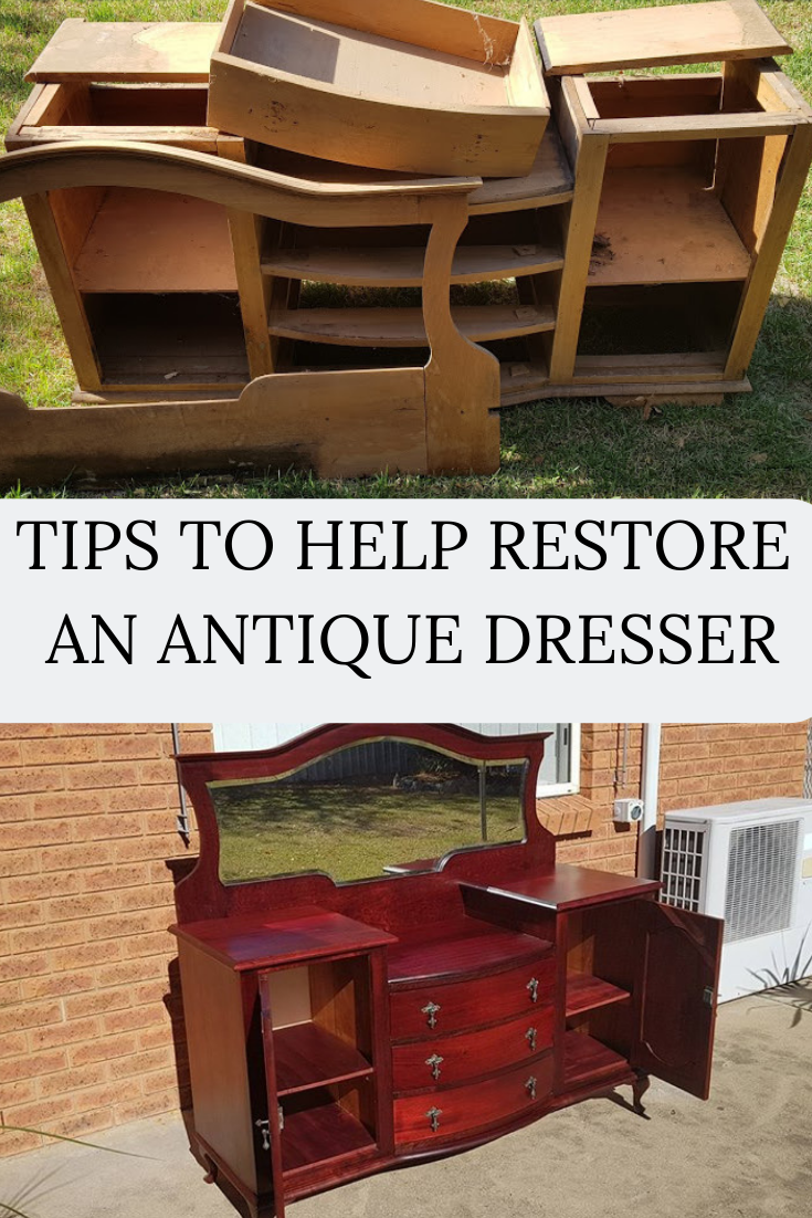 Restoration of antique dresser