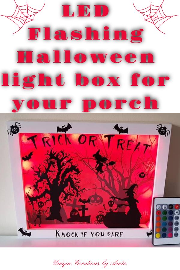 Halloween flashing light to attract the kids and let them know you are handing out Candy.