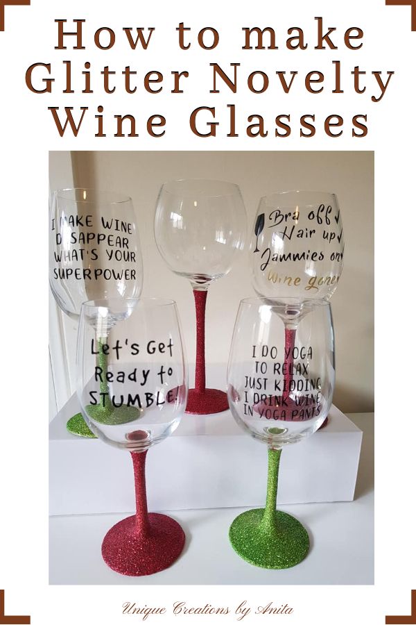 How to make Cricut wine glasses