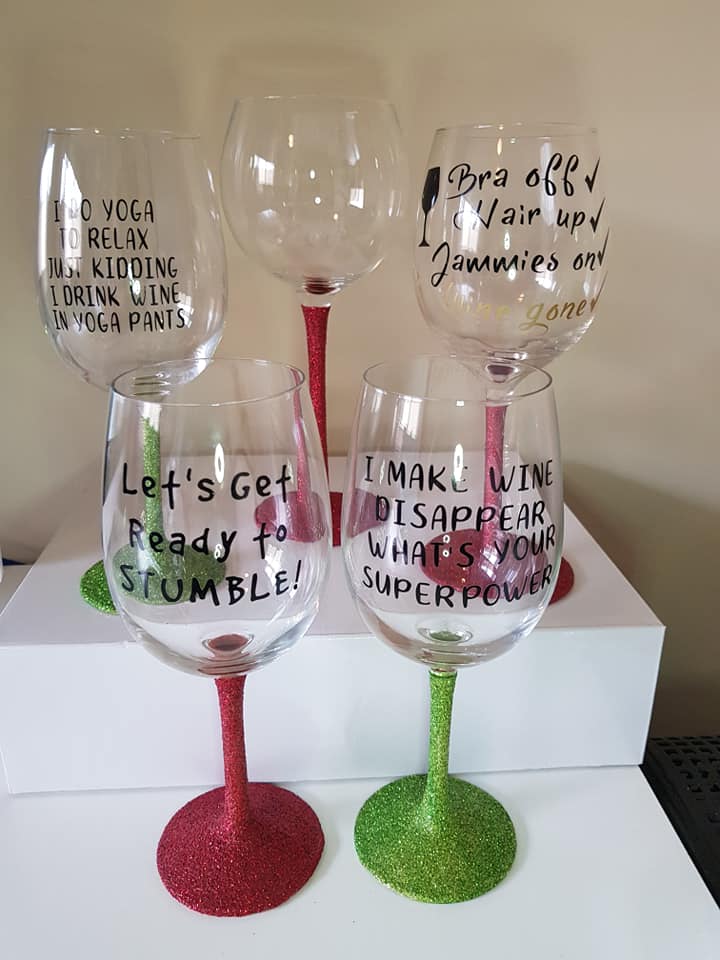 Custome wine glasses