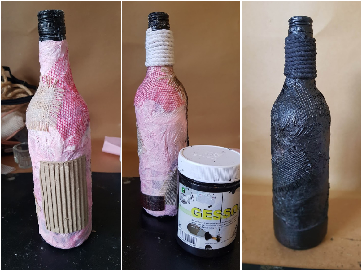 Altered Wine bottles