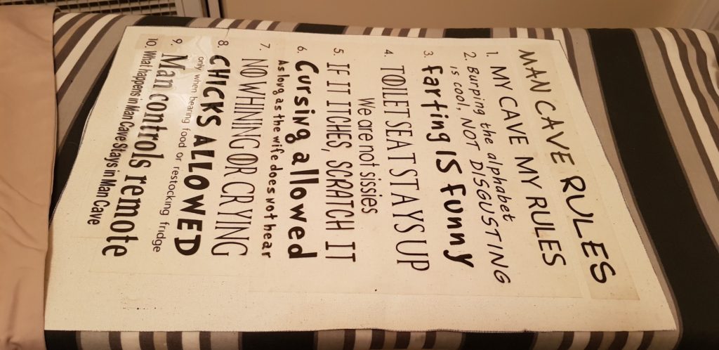 Place decal on canvas and iron to transfer