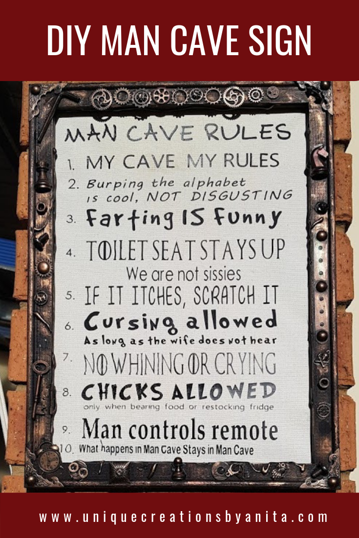 Man Cave Sign - Unique Creations By Anita