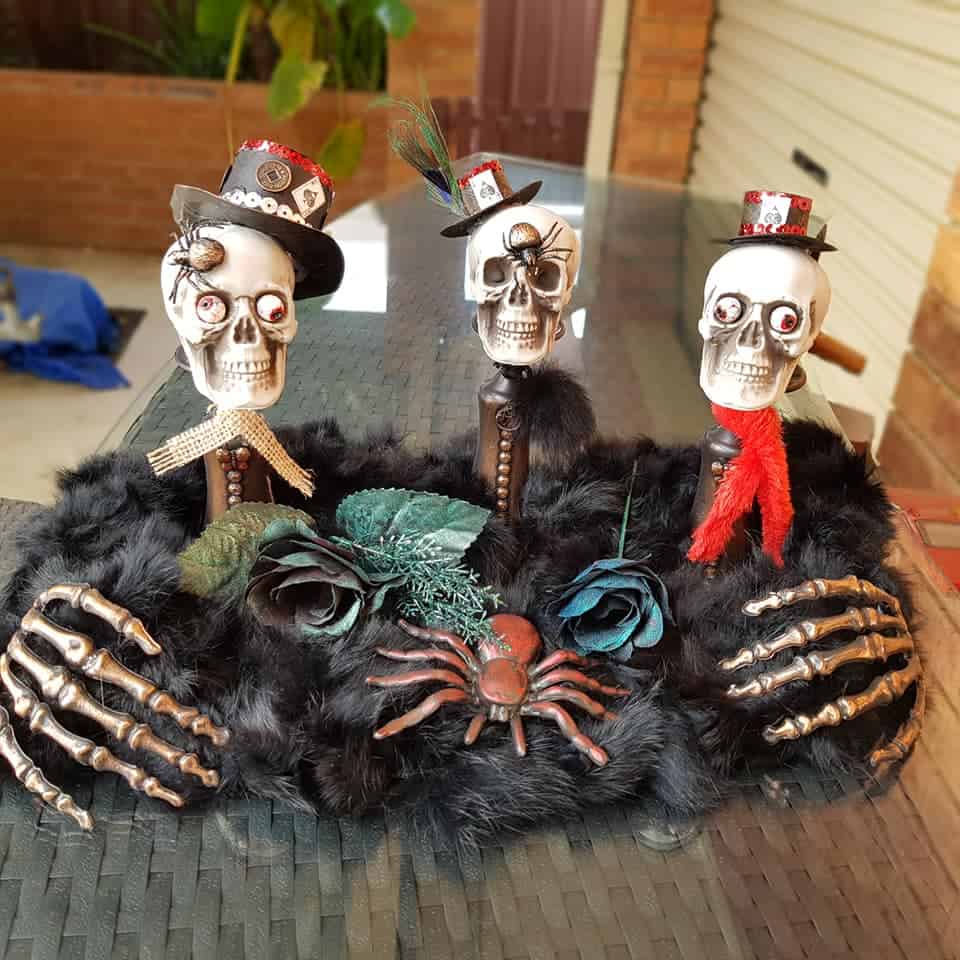 Halloween skull Decor - Unique Creations By Anita