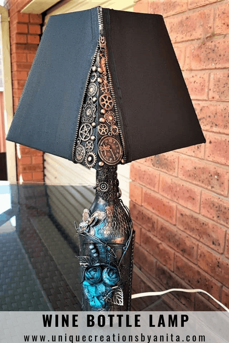 Wine bottle lamp
