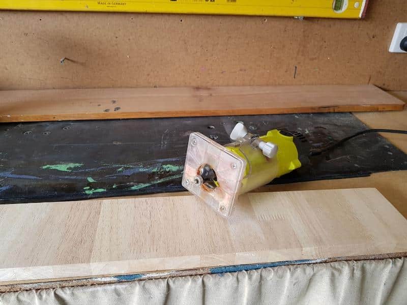 Router the edged with round over bit