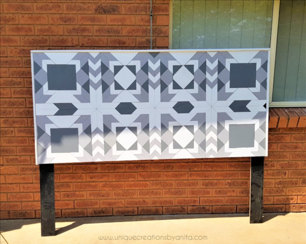 Barn Quilt Headboard - Unique Creations By Anita