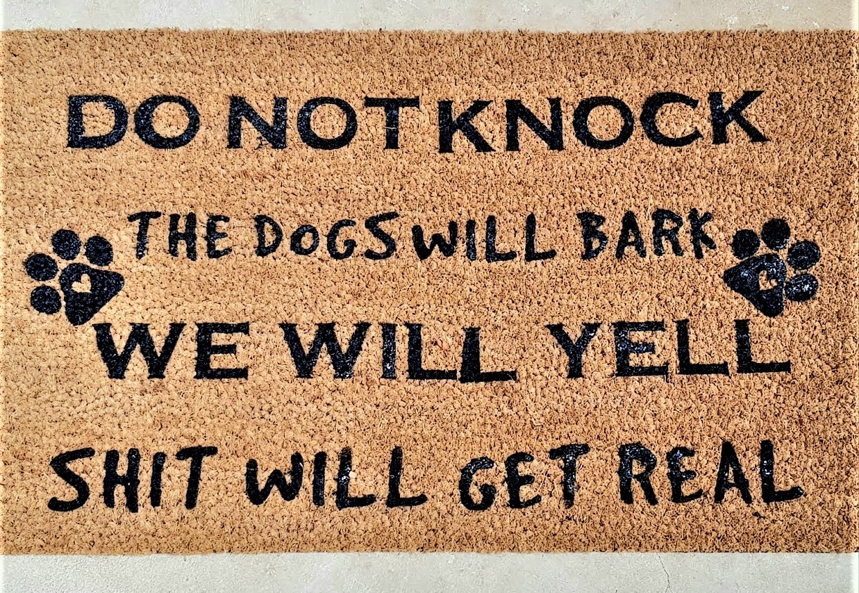 Funny Welcome Doormat IF You Hear ME Yelling Outdoor Door Mat, Non