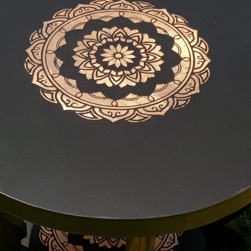 Bronze leaf mandala all cleaned up.