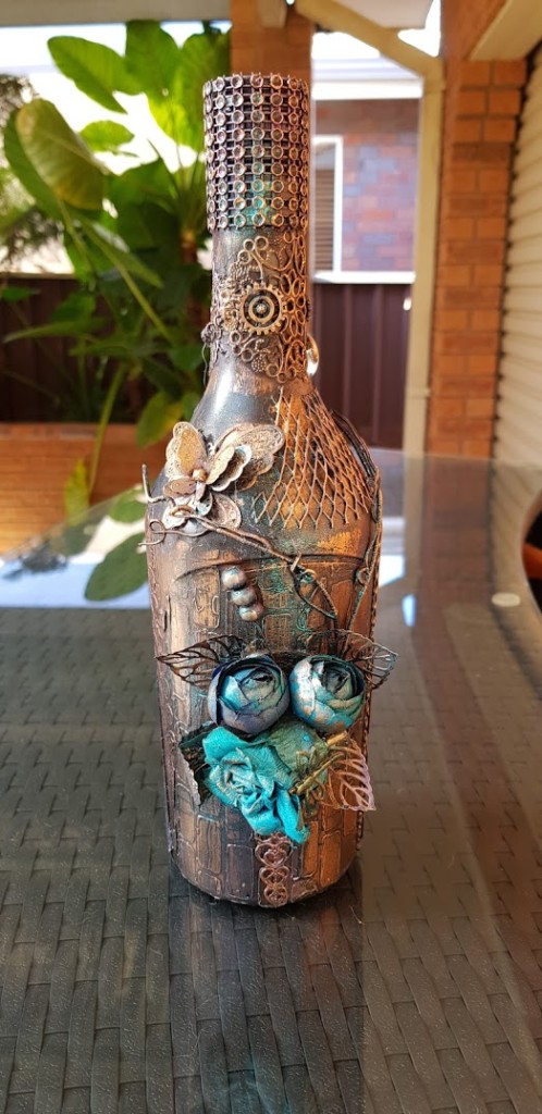 recycled wine bottle