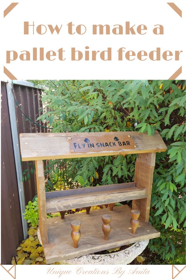 DIY bird feeder made from Pallets