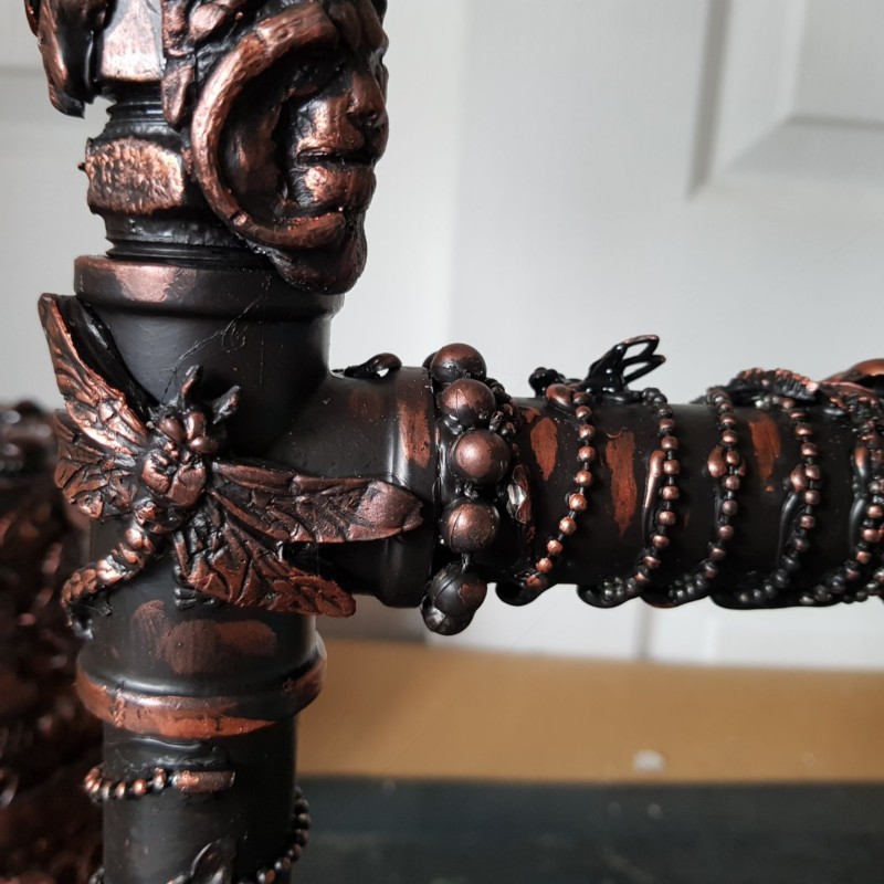 How to make a steampunk Lamp with a mixed media makeover