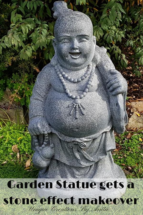 Garden statue gets a stone effect makeover
