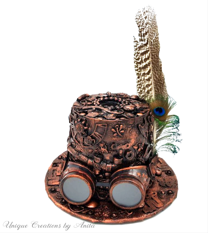 Handmade steampunk hat