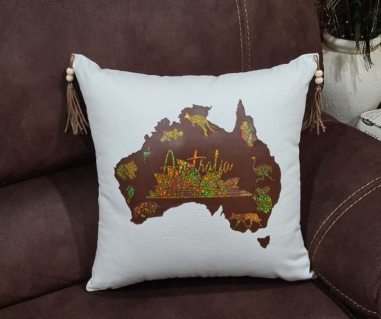 Australia themed cushion