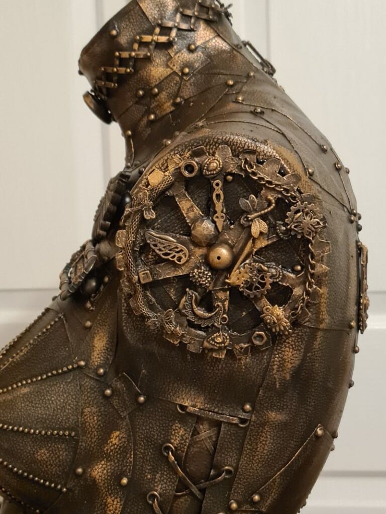 Finished gear, painted and decorated