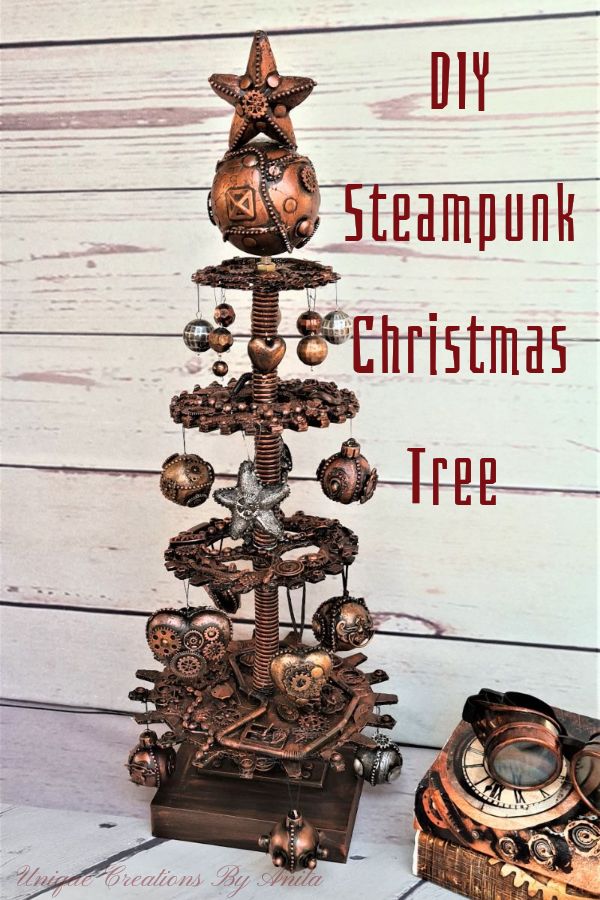 This unique Steampunk Christmas tree will thrill and steampunk fan. You may not be able to but a steampunk tree but this tutorial will show you how to make one. 