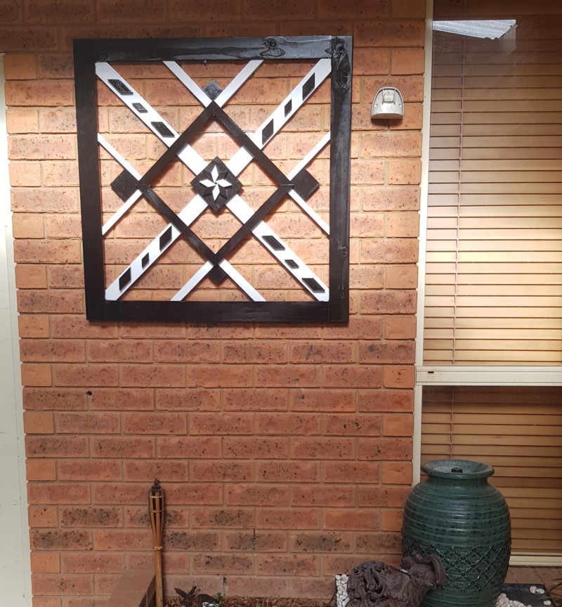 Scrap wood wall hanging