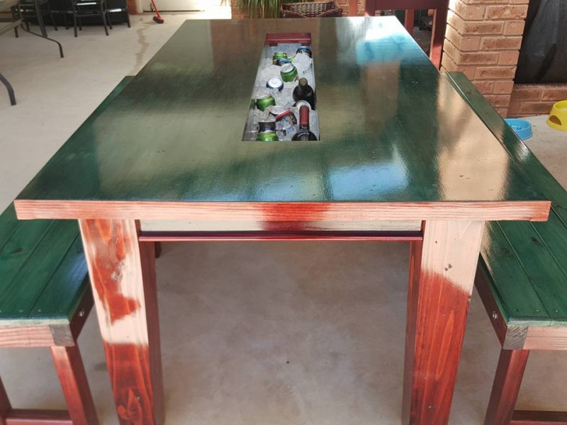 DIY Party trough table